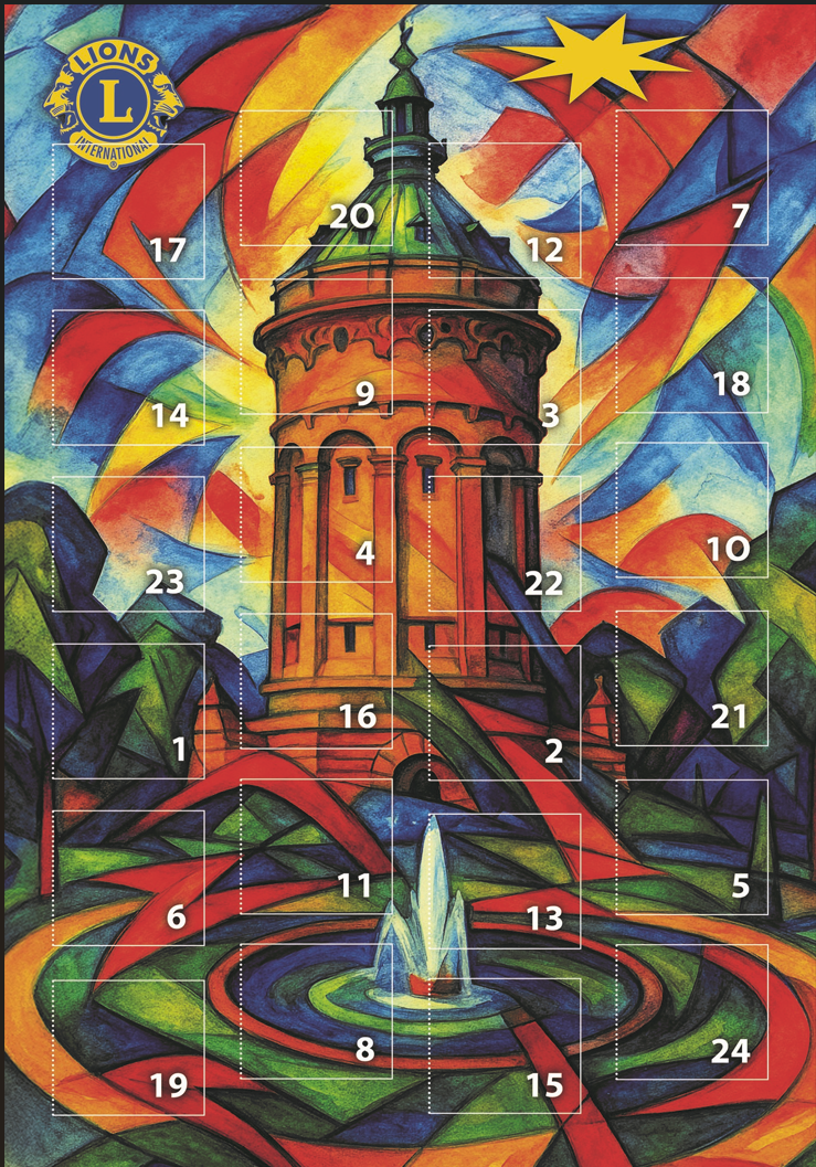 Adventskalender 2025 des Lions Club Mannheim Rosengarten